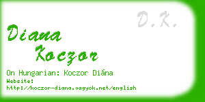 diana koczor business card